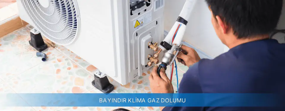 Bayındır İlçemi Carrier Klima Gaz Dolumu